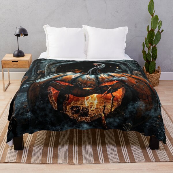 Item preview, Haunted Halloween Pumpkin – Gothic Jack O Lantern in Dark Manor designed and sold by DrakariArt.