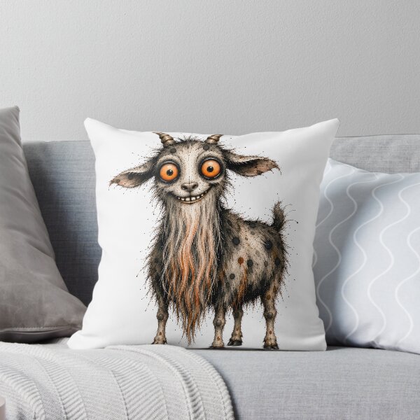 Item preview, Quirky Zombie Animals Goat designed and sold by Eiwaprints.