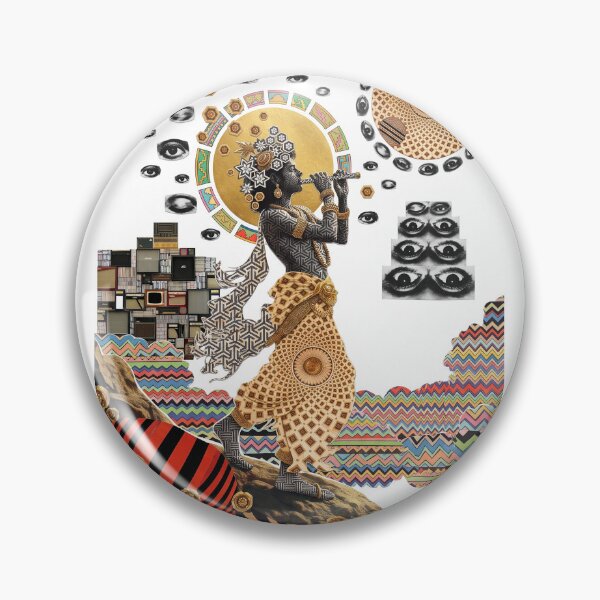 Item preview, Lord Krishna Collage Art designed and sold by Mystikos Art.