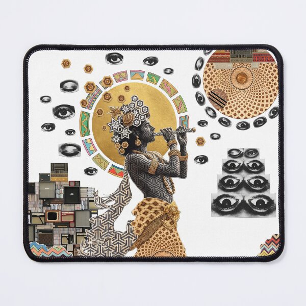 Item preview, Lord Krishna Collage Art designed and sold by Mystikos Art.