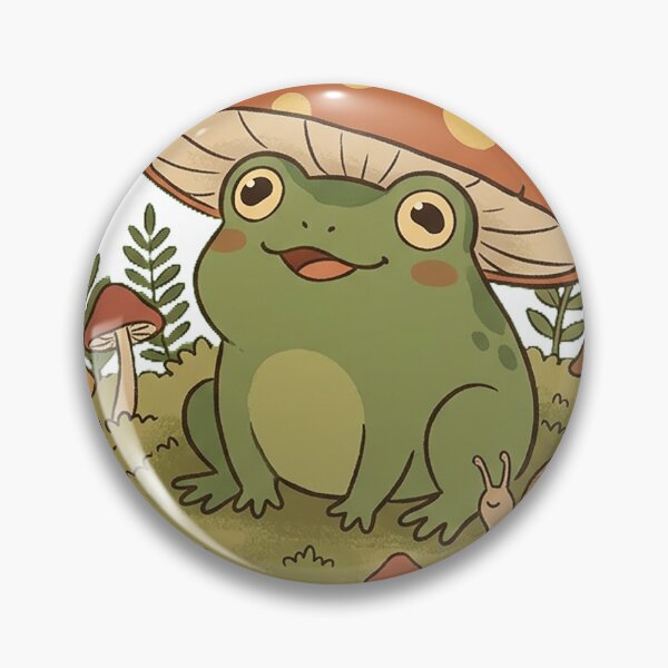 Item preview, Toadstool Companion — Goblincore Frog Art designed and sold by hamza19911991.
