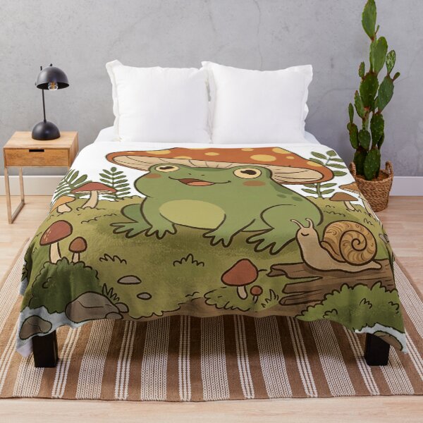 Item preview, Toadstool Companion — Goblincore Frog Art designed and sold by hamza19911991.