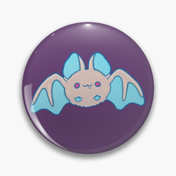 Item preview, Chunky Cute Bat | Pastel Kawaii Bat Art designed and sold by Whimsy Moth .