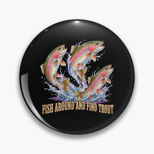 Item preview, Trout Fishing Retro Funny Design for Anglers and Fishermen T-Shirt designed and sold by Teetreasure2.