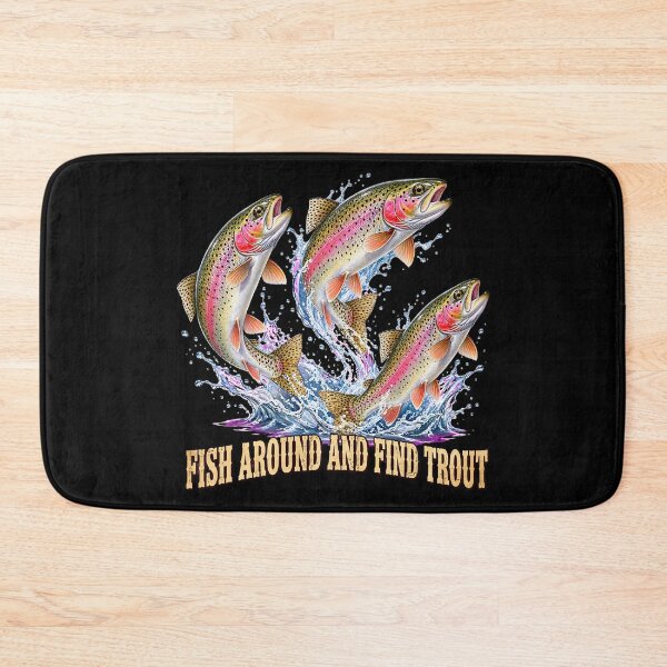 Item preview, Trout Fishing Retro Funny Design for Anglers and Fishermen T-Shirt designed and sold by Teetreasure2.