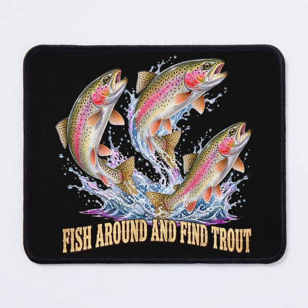 Item preview, Trout Fishing Retro Funny Design for Anglers and Fishermen T-Shirt designed and sold by Teetreasure2.