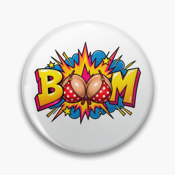 Item preview, BOOM Bikini Pop Art Comic Sticker designed and sold by Pigmentra.