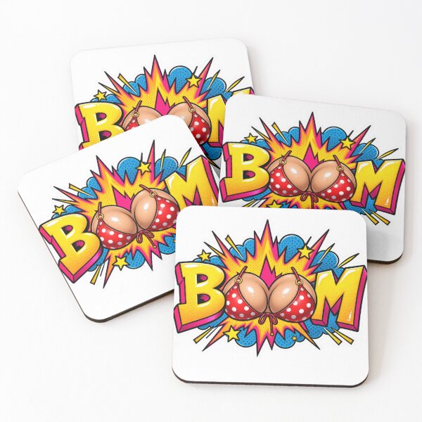 Item preview, BOOM Bikini Pop Art Comic Sticker designed and sold by Pigmentra.