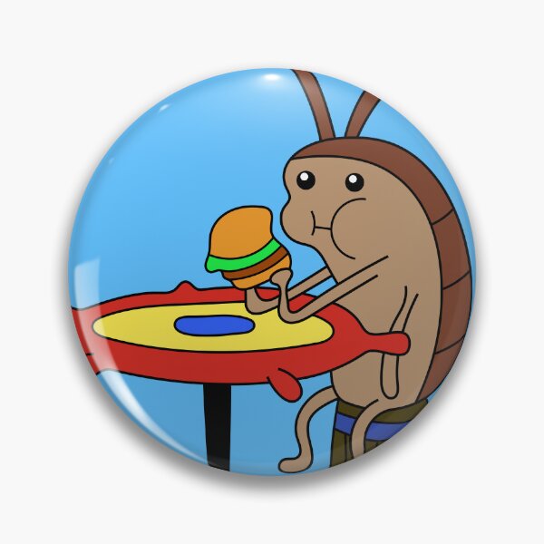 Item preview, SpongeBob SquarePants Cockroach eating a Krabby Patty designed and sold by DibujandoPorfa.