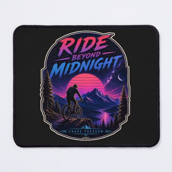 Item preview, Ride Beyond Midnight — Retro Mountain Bike Adventure designed and sold by WakeUpByLP.