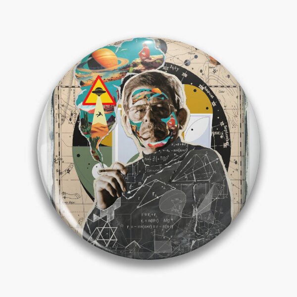 Item preview, Art Bell Paranormal Collage Portrait designed and sold by Mystikos Art.