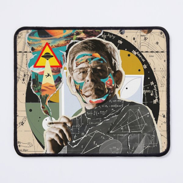 Item preview, Art Bell Paranormal Collage Portrait designed and sold by Mystikos Art.