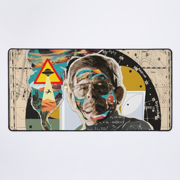 Item preview, Art Bell Paranormal Collage Portrait designed and sold by Mystikos Art.