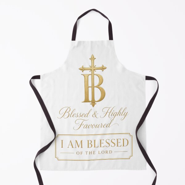 Item preview, Blessed & Highly Favoured I Am Blessed Of The Lord Gold Cross designed and sold by KINGDOM GOLD STUDIO.