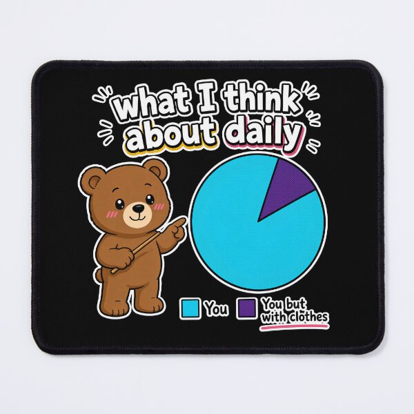 Item preview, What I Think About Daily Funny Bear Chart designed and sold by TshirtsOnline-.