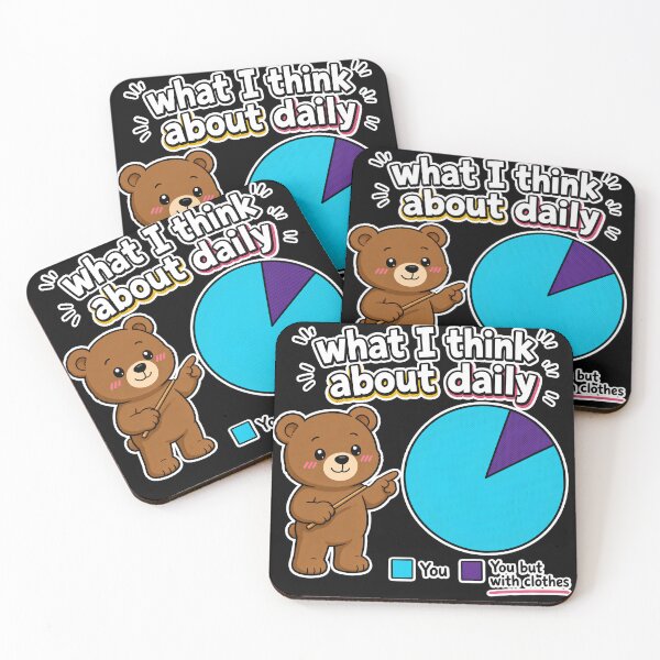 Item preview, What I Think About Daily Funny Bear Chart designed and sold by TshirtsOnline-.