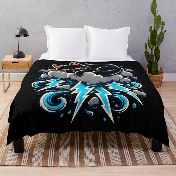 Item preview, Black Cat Sleeping on Stormy Cloud designed and sold by palaco210.