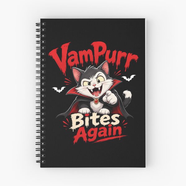 Item preview, Vampurr Bites Again Funny Cat designed and sold by TheEndDesign.