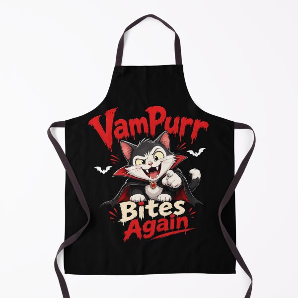Item preview, Vampurr Bites Again Funny Cat designed and sold by TheEndDesign.