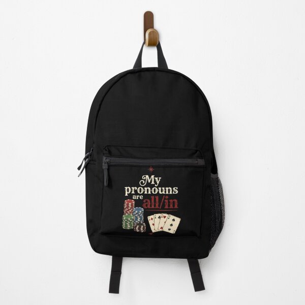 Item preview, My Pronouns Are All/In Poker Player Gambler Card Game designed and sold by w66aboo.