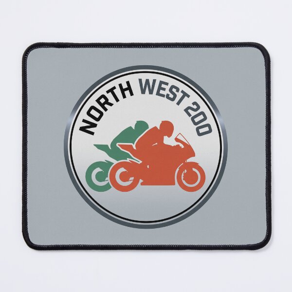 Item preview, North West 200 Irish Road Racing Circular Emblem Motorcycle Badge designed and sold by KiwiRider.