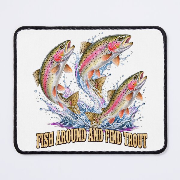 Item preview, Trout Fishing Retro Funny Design for Anglers and Fishermen T-Shirt designed and sold by Teetreasure2.
