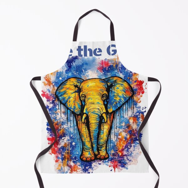 Item preview, Save Giants – Colorful Elephant Street Art designed and sold by SidneiSampaioStudio.