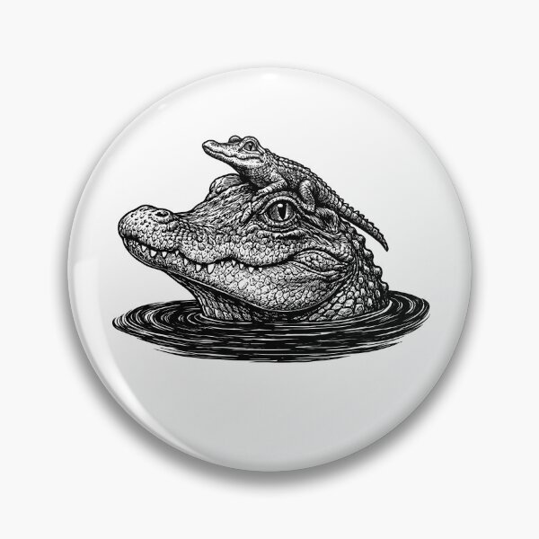 Item preview, Alligator and Baby Hatching Crocodile Animal Lover Gift designed and sold by gunaone-design.