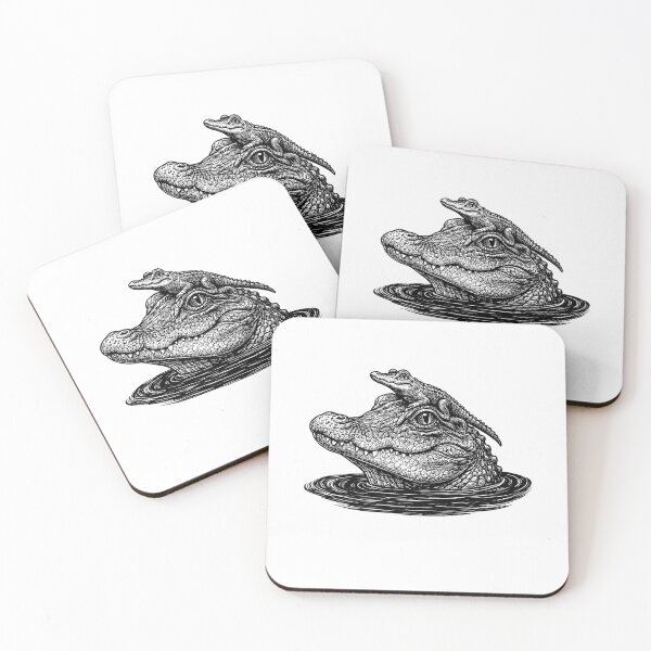 Item preview, Alligator and Baby Hatching Crocodile Animal Lover Gift designed and sold by gunaone-design.