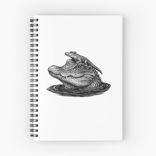 Item preview, Alligator and Baby Hatching Crocodile Animal Lover Gift designed and sold by gunaone-design.