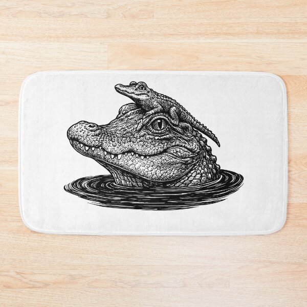 Item preview, Alligator and Baby Hatching Crocodile Animal Lover Gift designed and sold by gunaone-design.