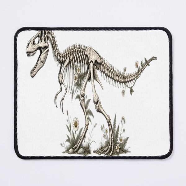 Item preview, Velociraptor Skeleton Print Essential T-Shirt designed and sold by OUICHA.