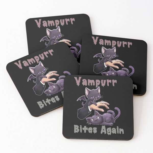 Item preview, Vampurr Bites Again Funny Cat, halloween cat. designed and sold by VisualPantry.