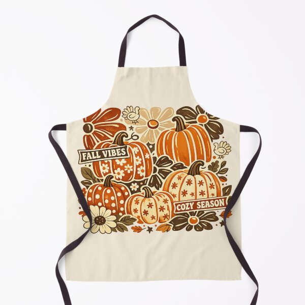 Item preview, Retro Fall Vibes Cozy Season Pumpkin Thanksgiving Floral Typography Graphic designed and sold by PACS0011.