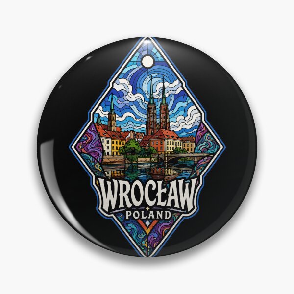 Item preview, Wroclaw City Poland Stained Glass Art designed and sold by TomFrontierArt.