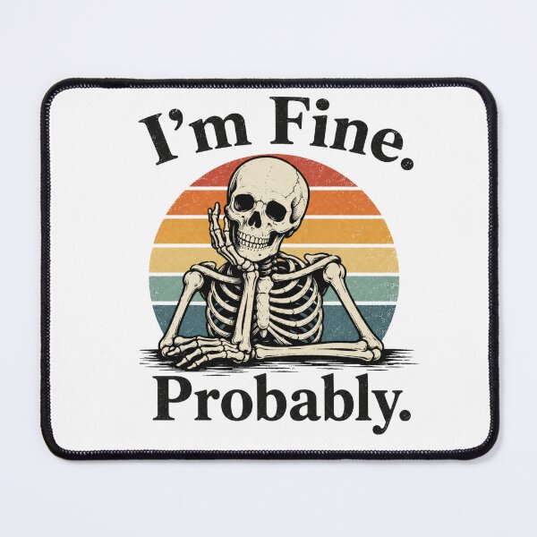 Item preview, “I’m Fine. Probably” designed and sold by SaveForMyDeposit.