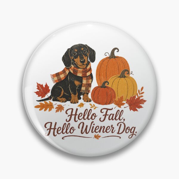 Item preview, Hello Fall, Hello Wiener Dog designed and sold by leilalongdogstudio01.