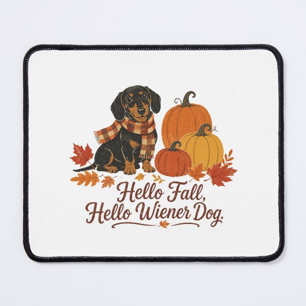 Item preview, Hello Fall, Hello Wiener Dog designed and sold by leilalongdogstudio01.