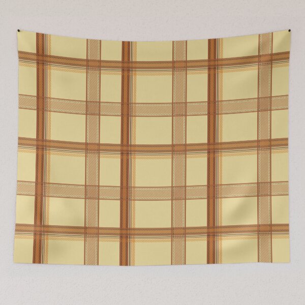 Item preview, Craft Amber and Pretzel Plaid Pattern designed and sold by Momoko-Hikaru.