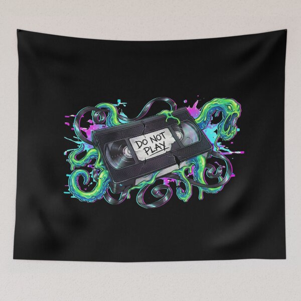 Item preview, Neon Slime Tentacle Analog Tape Glitch designed and sold by MarCinu Art.