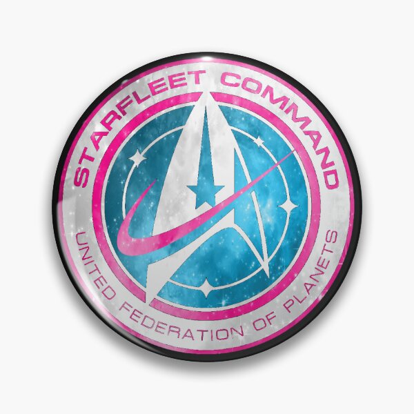 Item preview, Trans Pride Starfleet Badge designed and sold by chaoszgod.