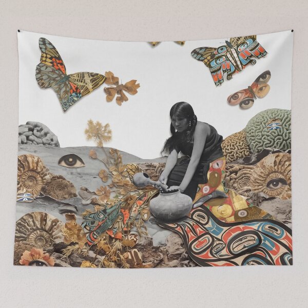 Item preview, Ancestral Feminine Indigenous Woman designed and sold by Mystikos Art.