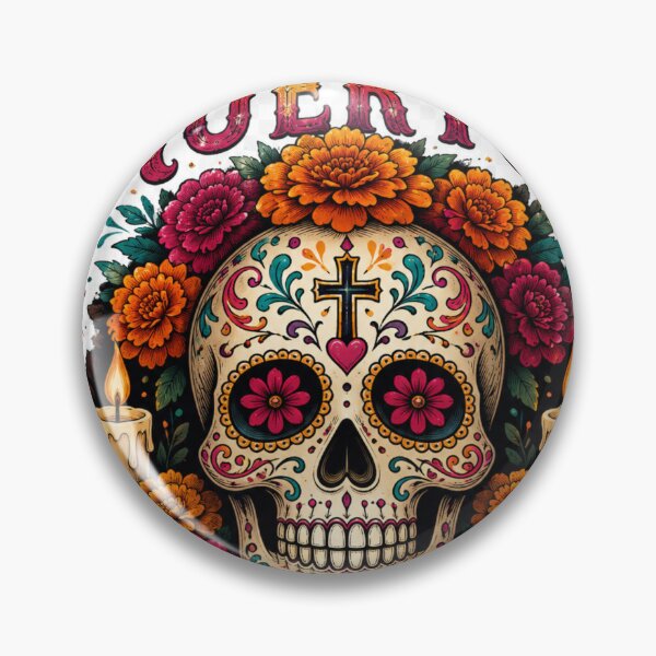 Item preview, Floral sugar skull celebration  designed and sold by urbanshop7.