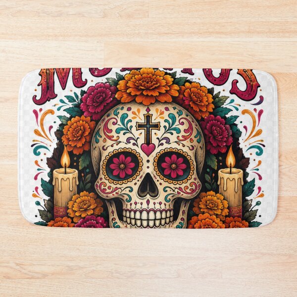 Item preview, Floral sugar skull celebration  designed and sold by urbanshop7.