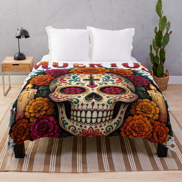 Item preview, Floral sugar skull celebration designed and sold by urbanshop7.