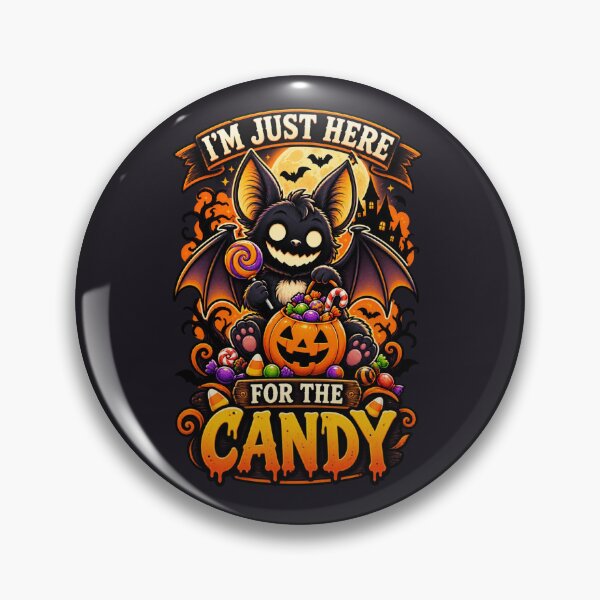 Item preview, I'm Just Here for the Candy – Cute Halloween Bat Spooky Season designed and sold by waikibi ⭐⭐⭐⭐⭐.