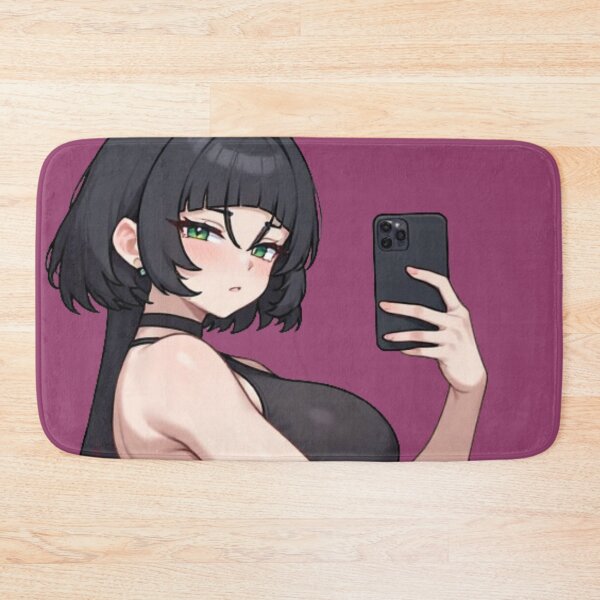 Item preview, Anime Short Hair Girl Gym Selfie Art designed and sold by Jimakmo.
