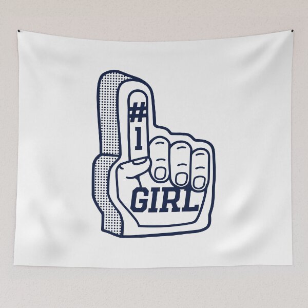 Item preview, Girl #1 Number One Girl Foam Finger Sports Gift designed and sold by gunaone-design.