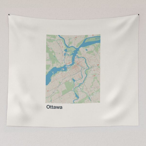 Item preview, Ottawa Minimalistic Map Art designed and sold by MapsNerd.