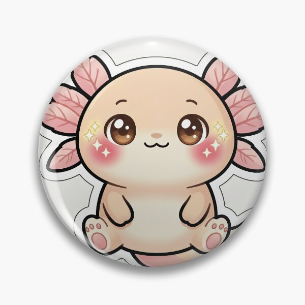 Item preview, Cute Axolotl Pastel Kawaii Sticker Art designed and sold by DIUMERI.
